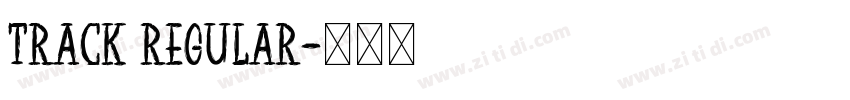 Track Regular字体转换